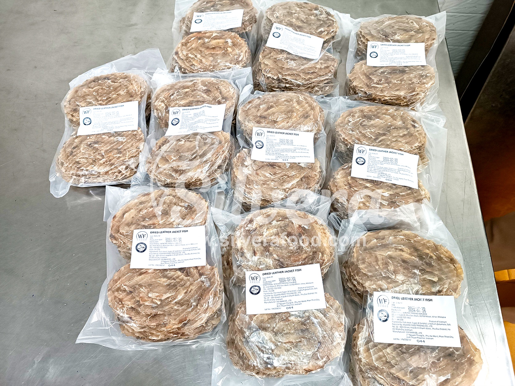 Dried leather jacket fish