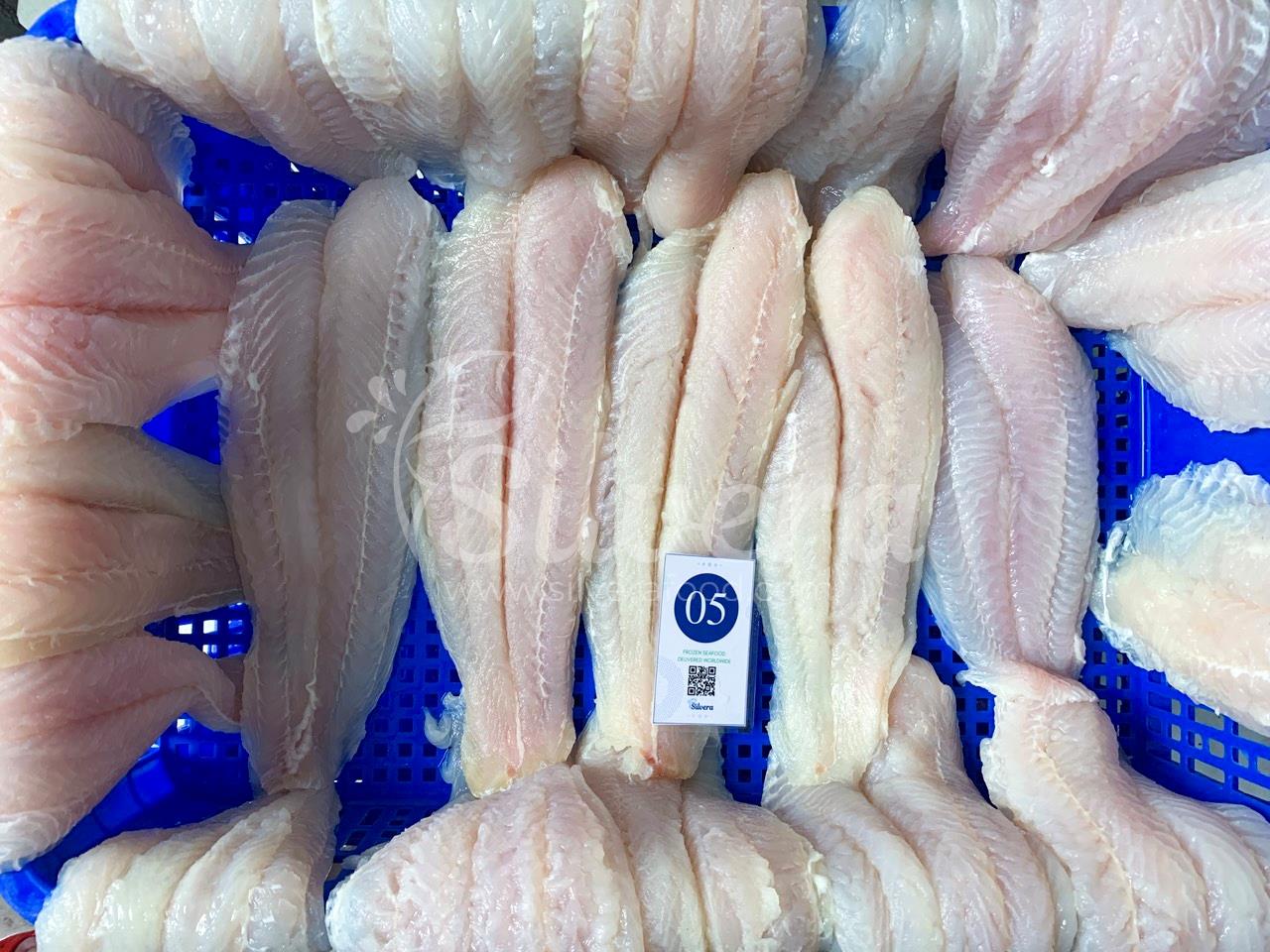 Defrosted pangasius fillets