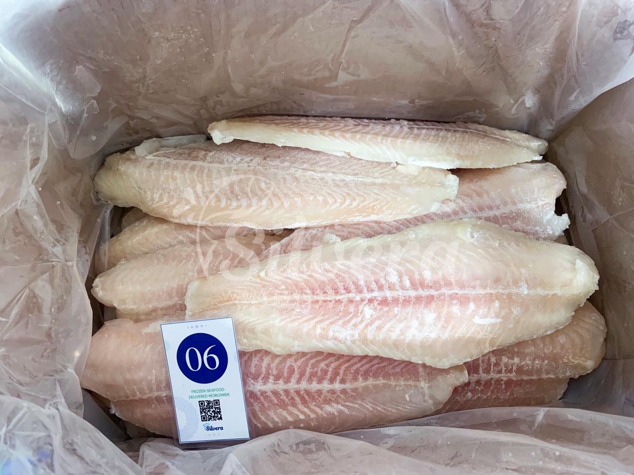 Master carton of pangasius fillets