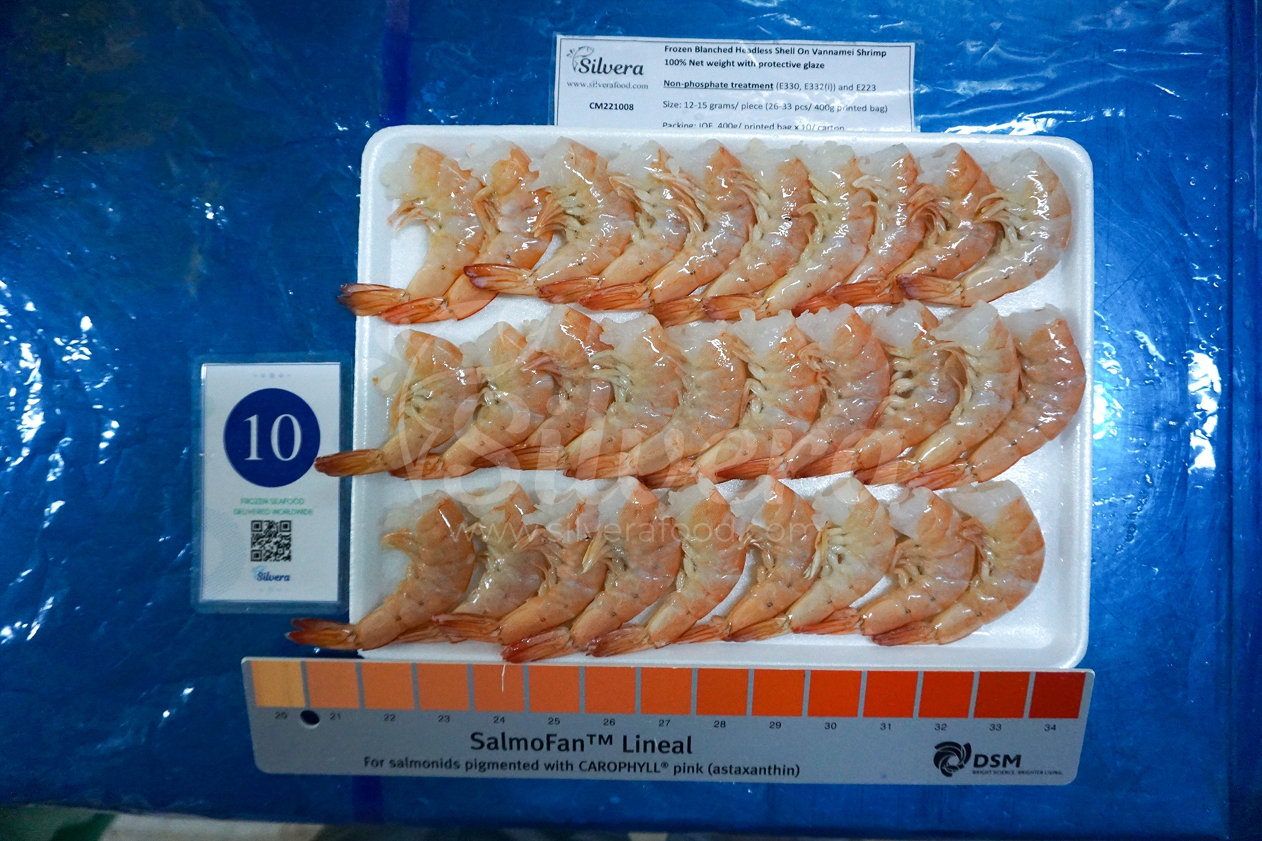 Defrosted blanched HLSO vannamei shrimp