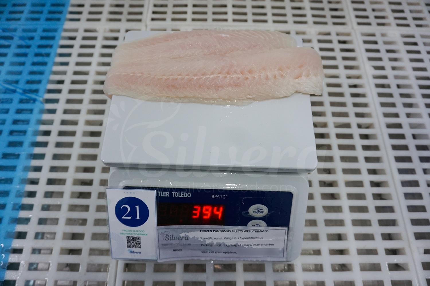 Basa fillet size 220 grams up per piece