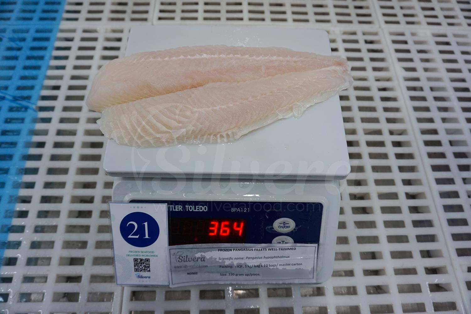 Basa fillet size 220 grams up per piece