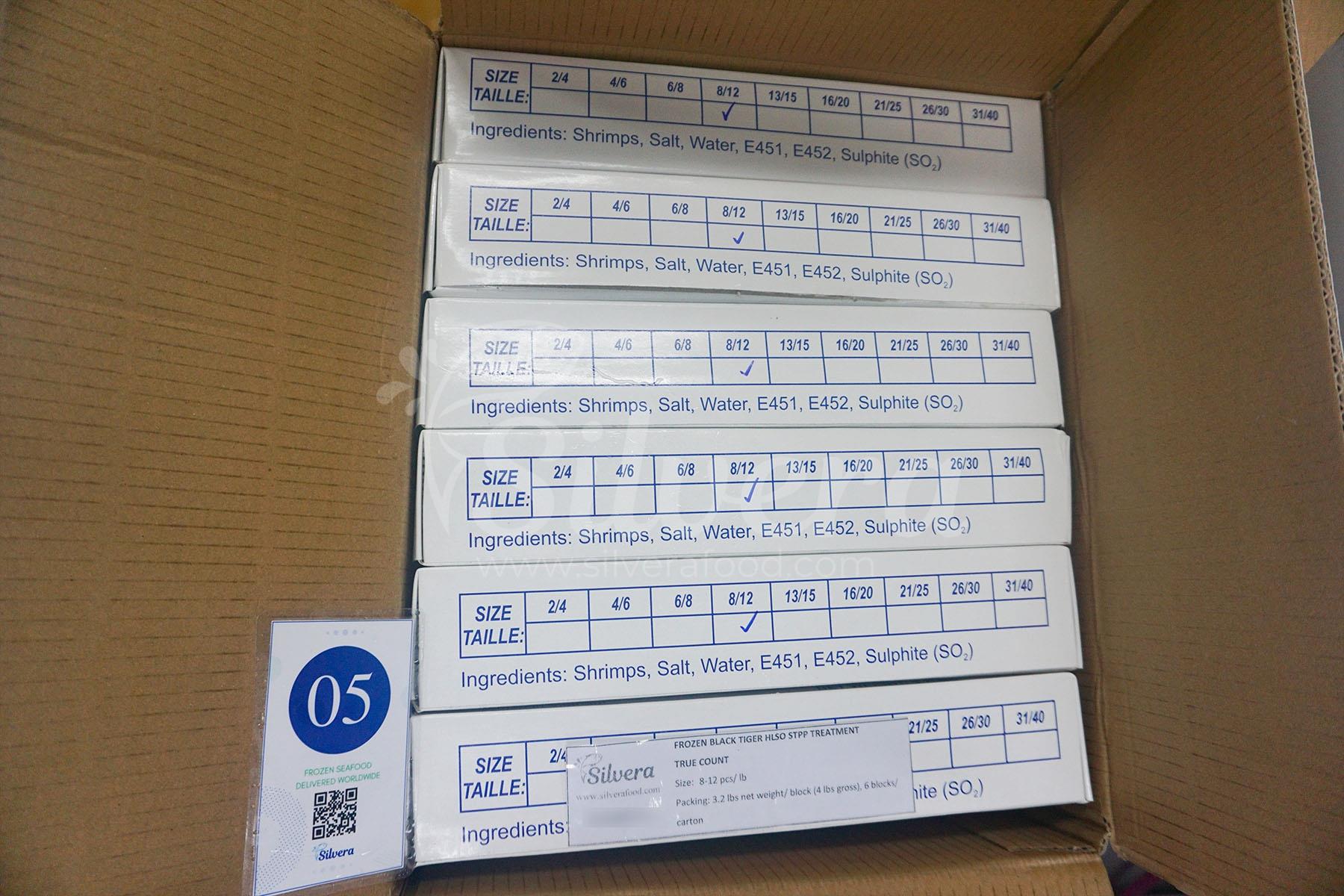 Master carton of black tiger HLSO