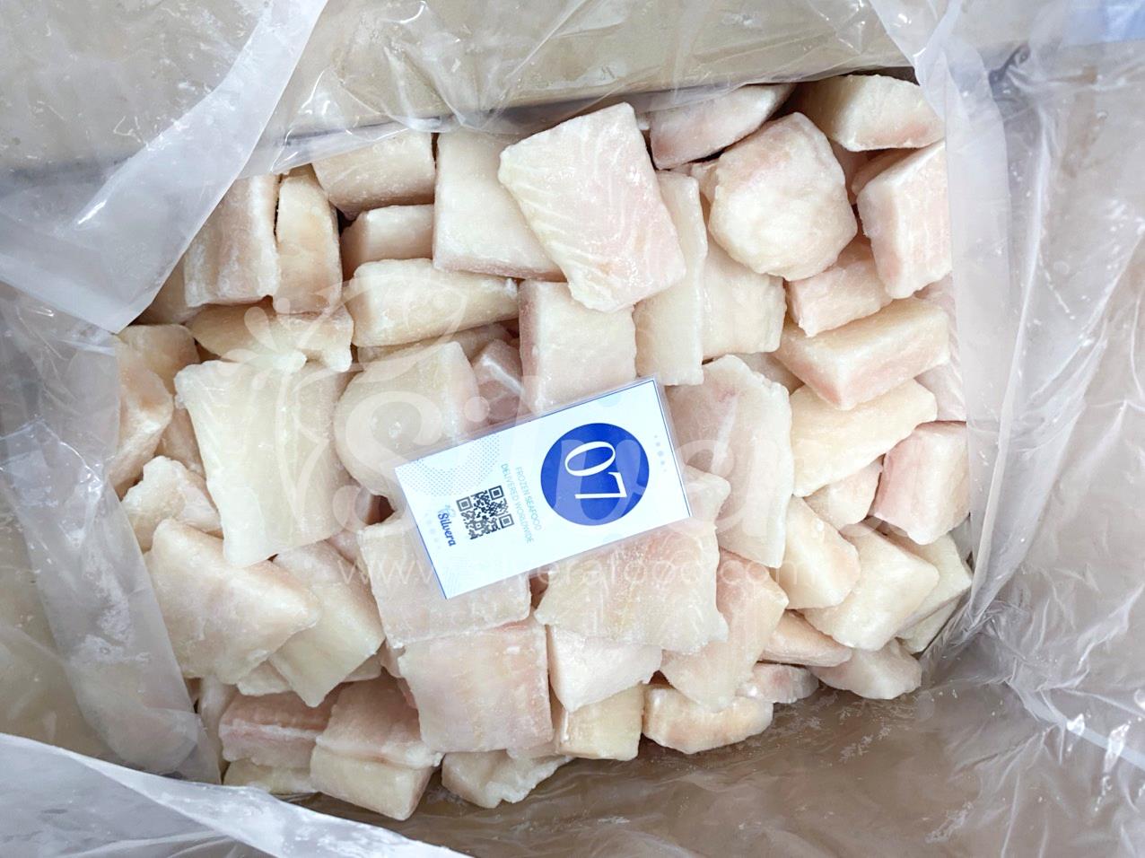 Inside master carton of pangasius cubes