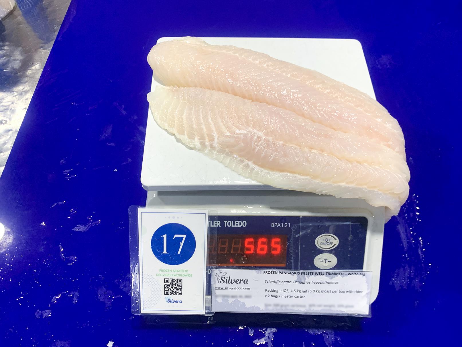 Individual weight per fillet