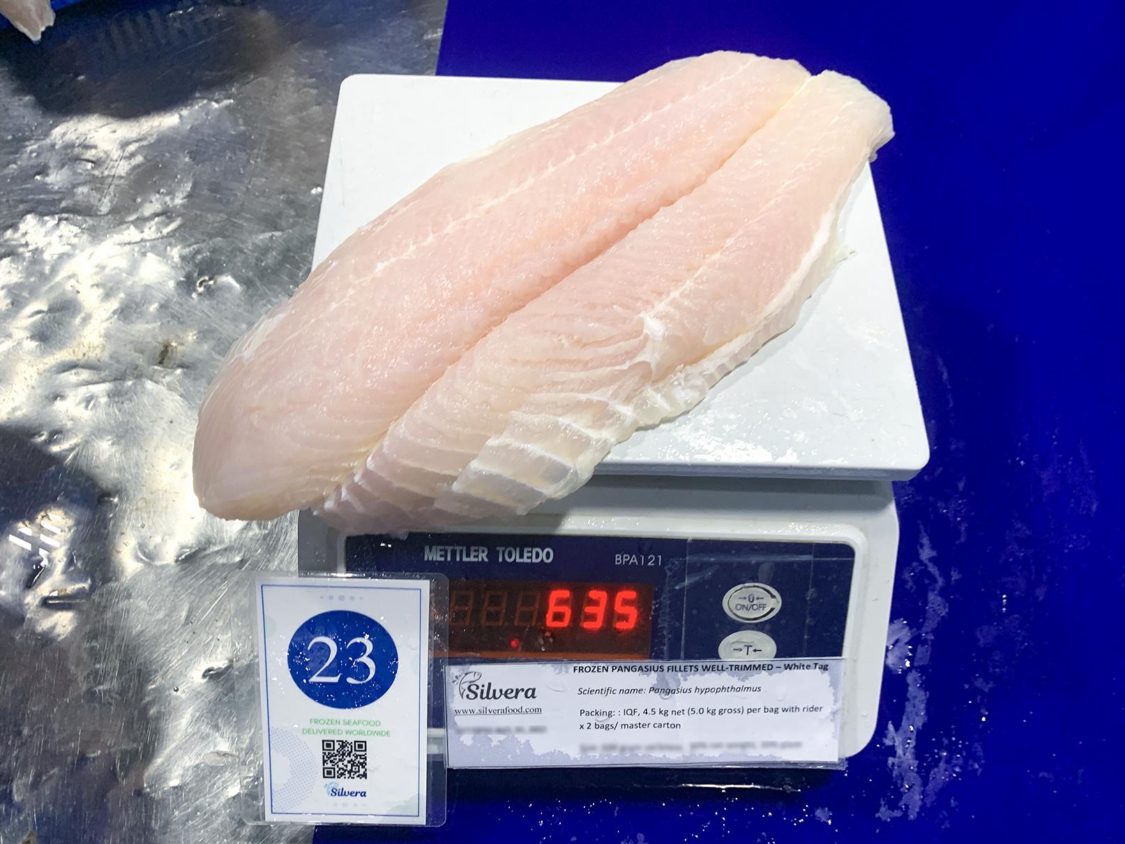 Individual weight per fillet