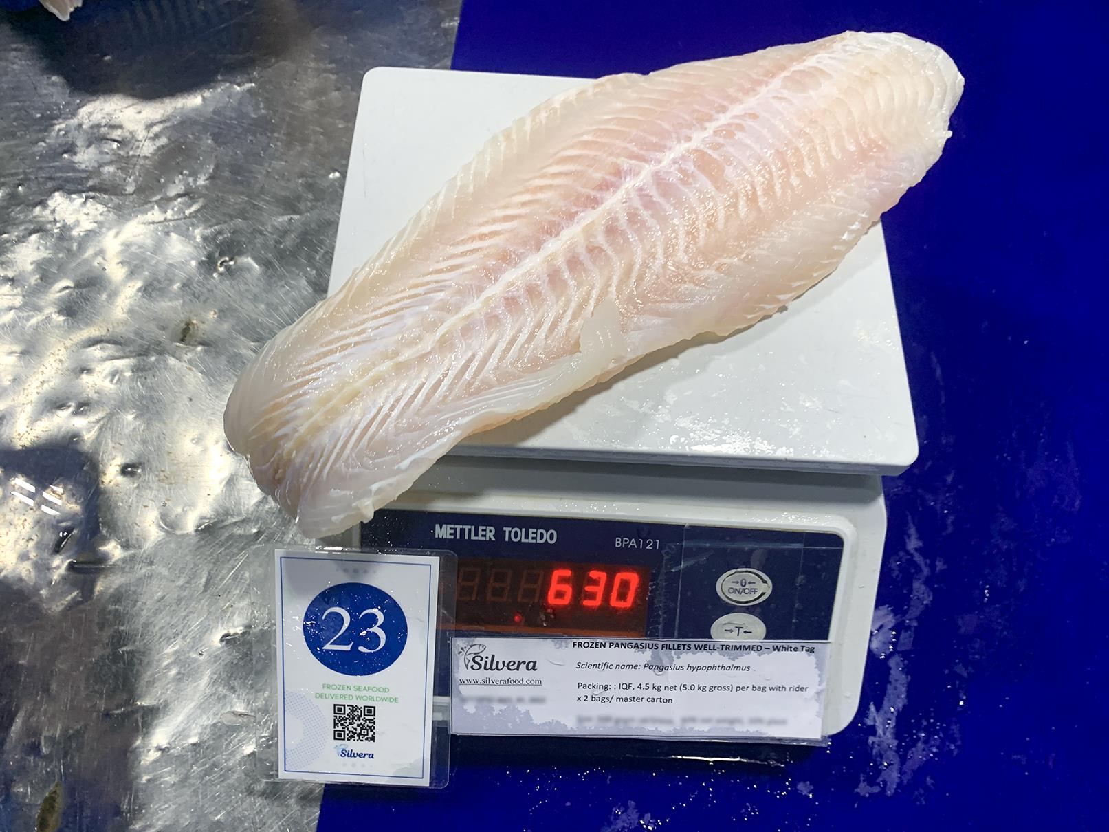 Individual weight per fillet