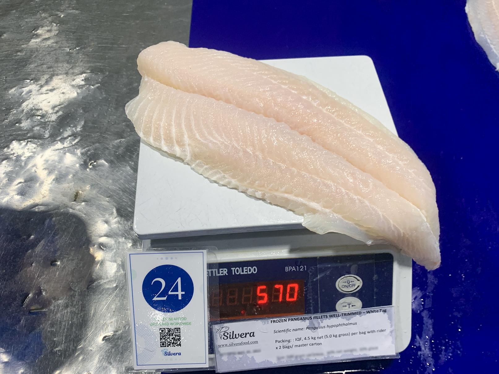 Individual weight per fillet