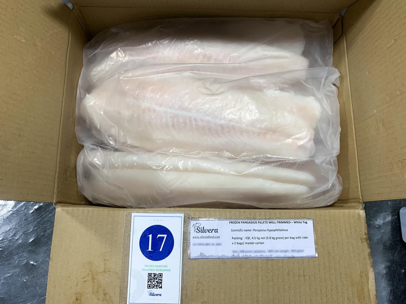 Inside master carton - pangasius fillets 