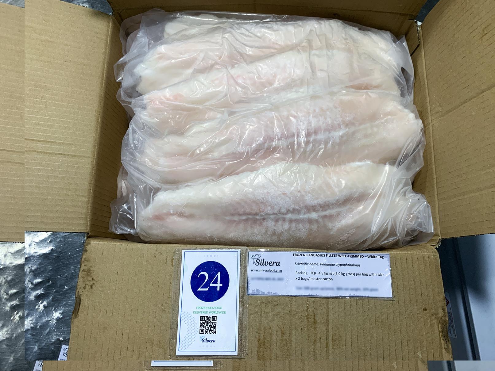 Inside master carton - pangasius fillets 