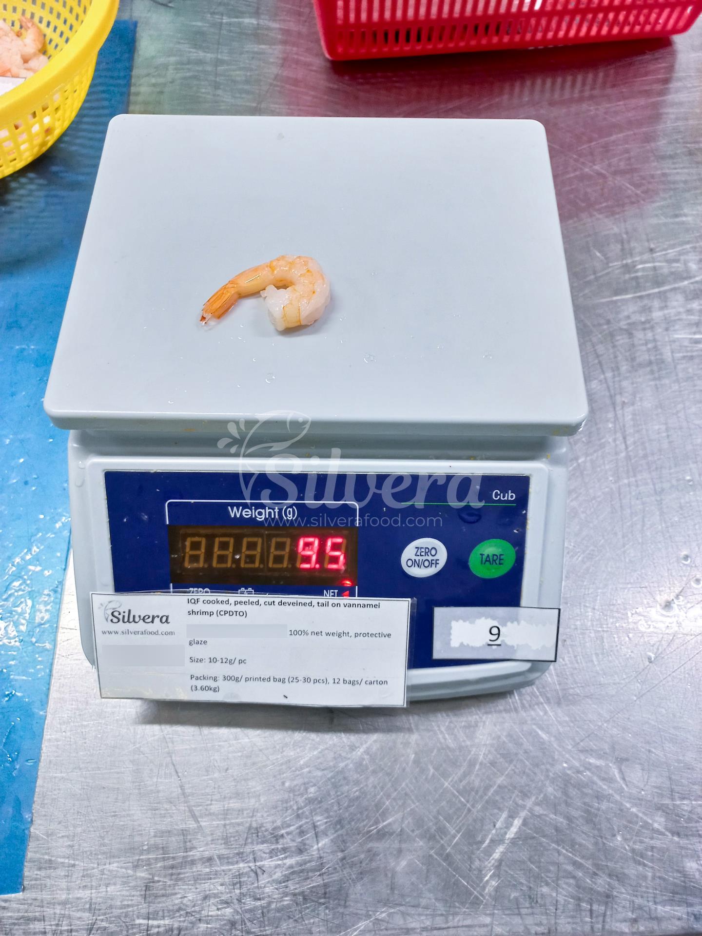 Thawed CPDTO vannamei shrimp