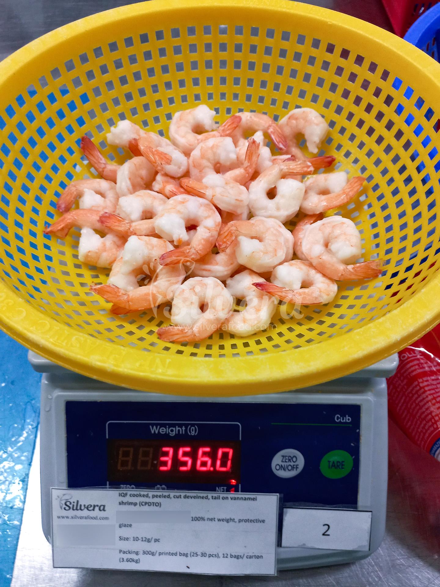 Frozen CPDTO vannamei shrimp