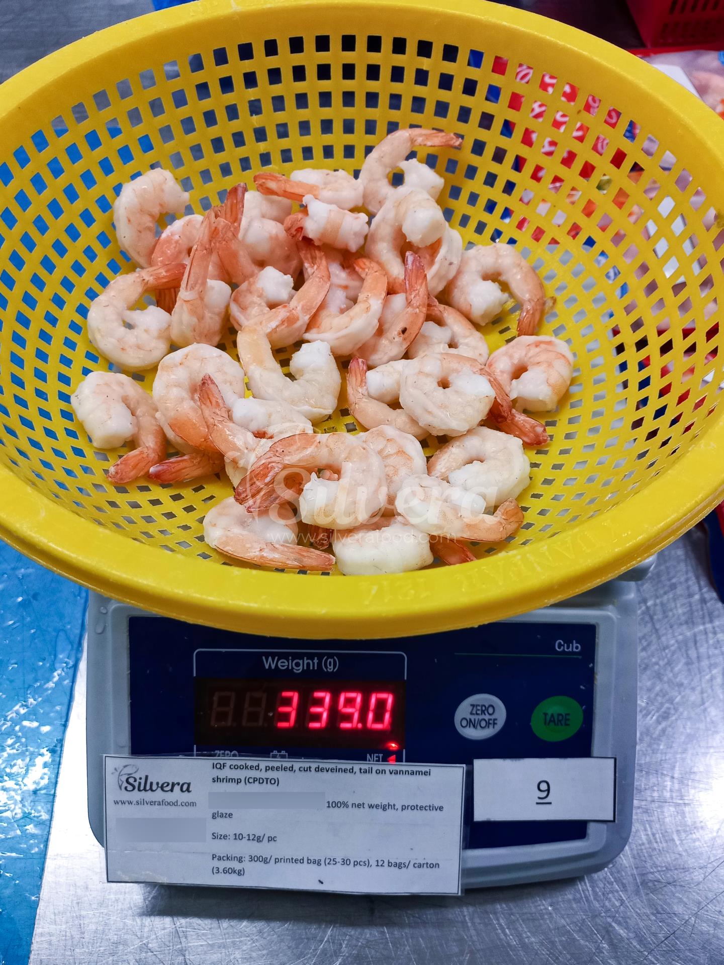 Frozen CPDTO vannamei shrimp