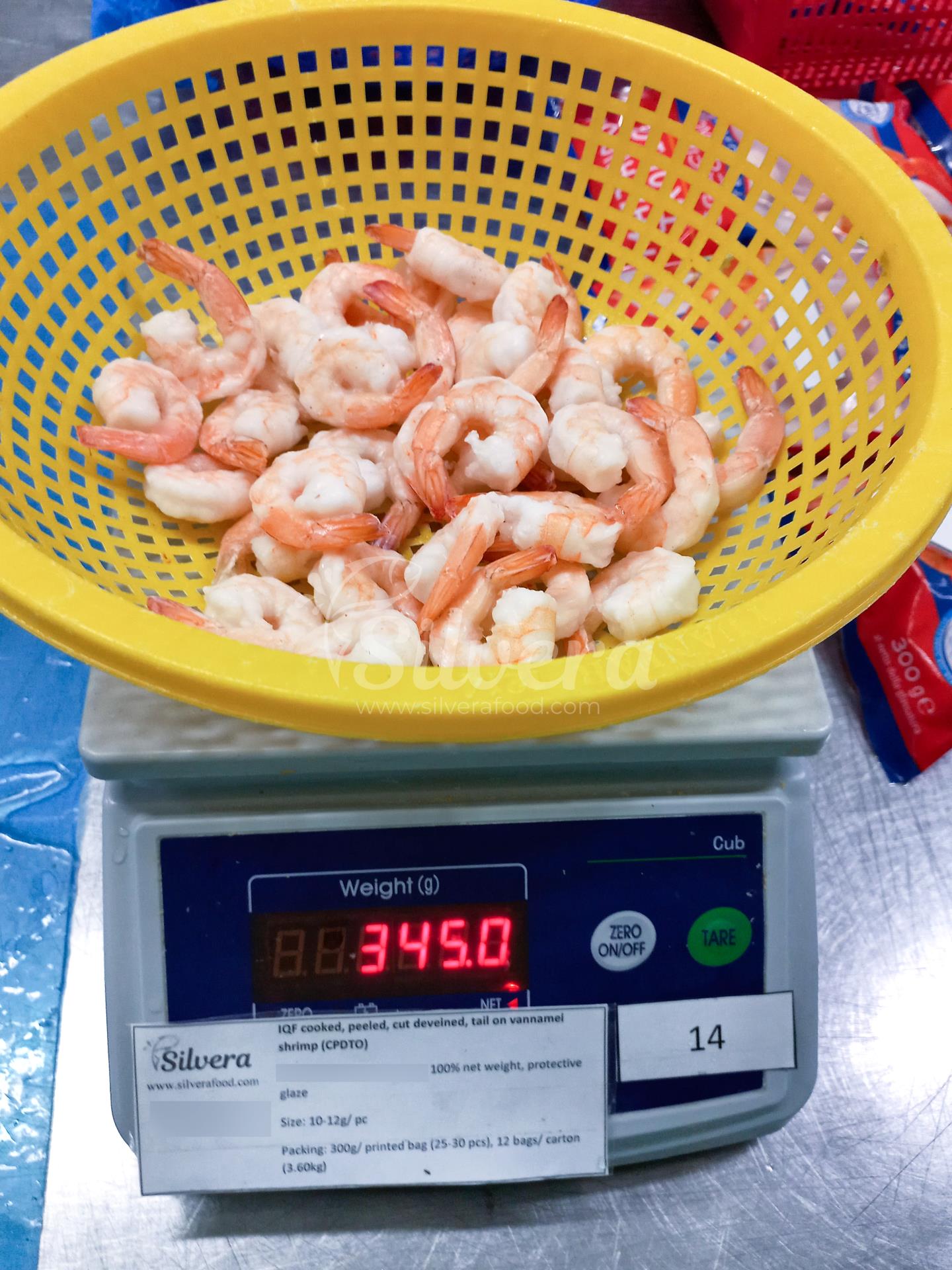 Frozen CPDTO vannamei shrimp