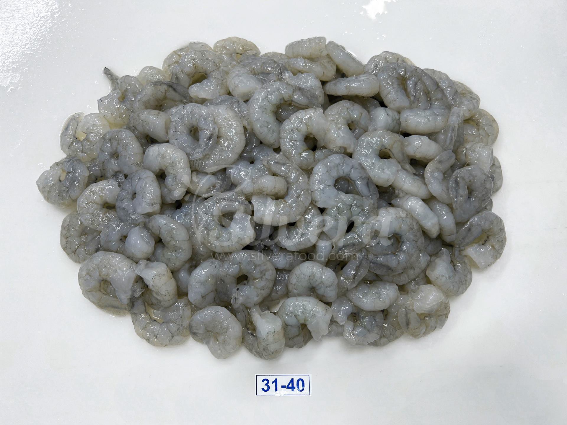 ASC vannamei shrimp meat defrosted