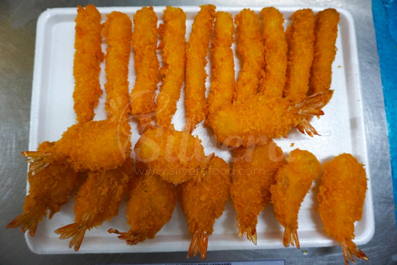 Fried breaded torpedo and butterfly shrimp