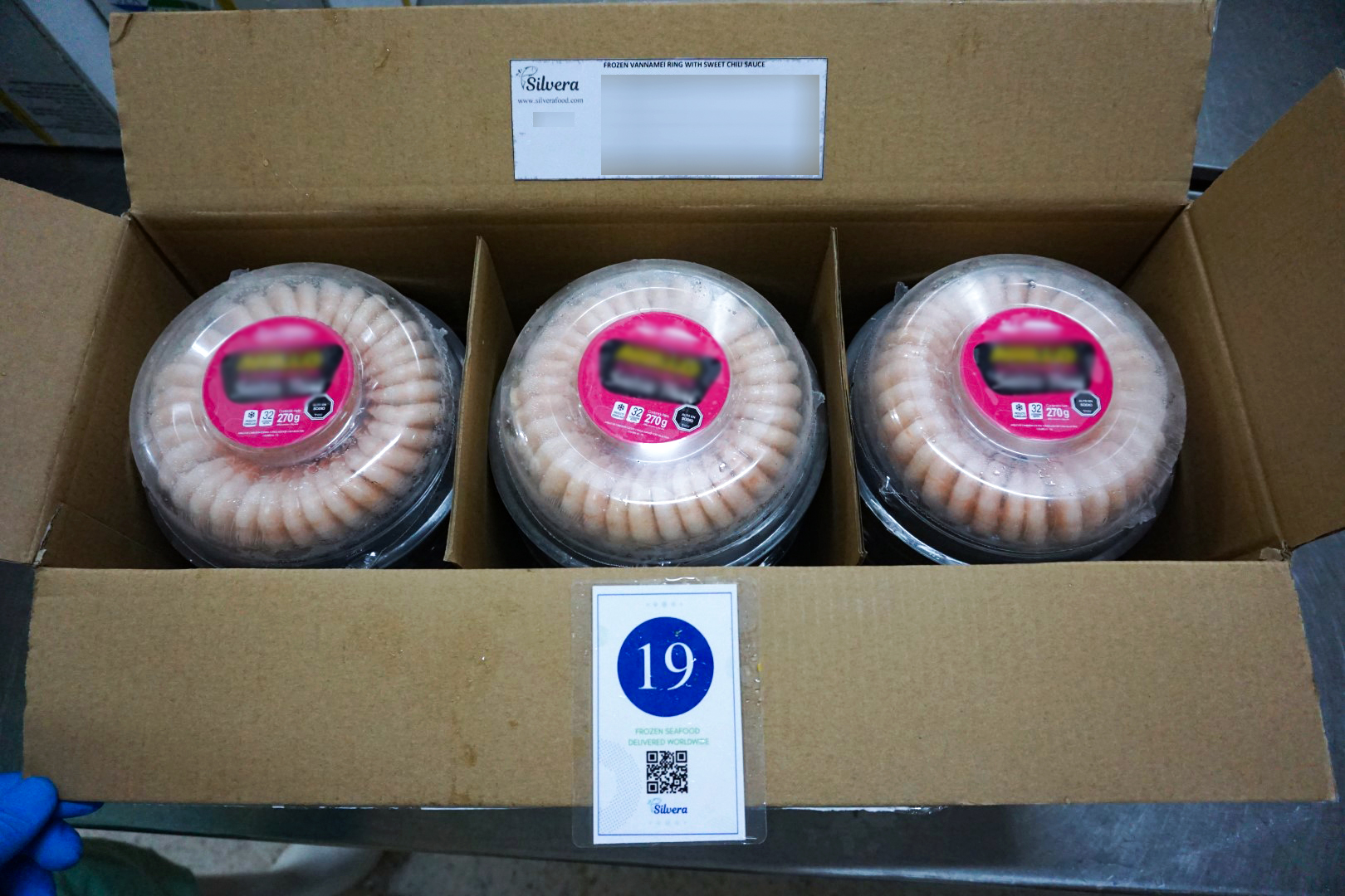 Inside master carton - shrimp ring