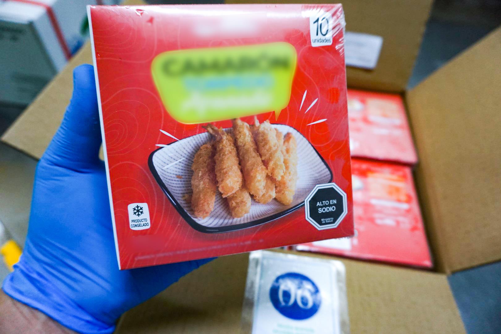 Inner box - breaded torpedo vannamei