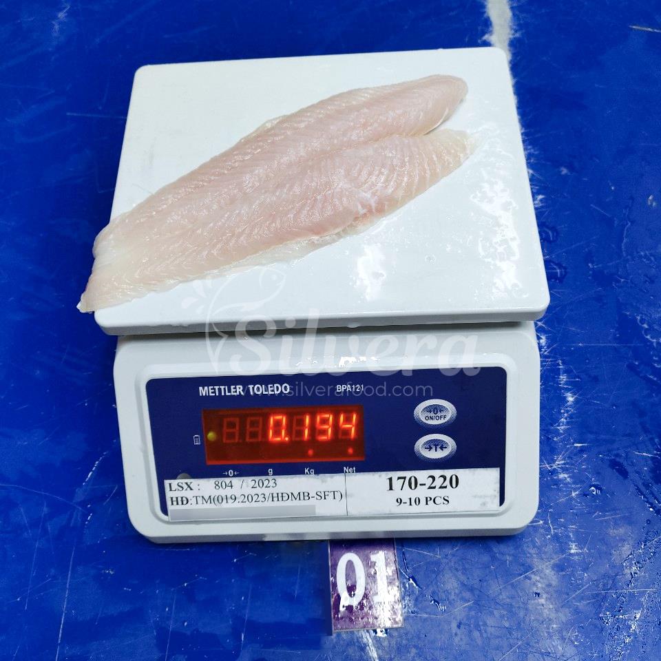 Pangasius fillet size 170-220g