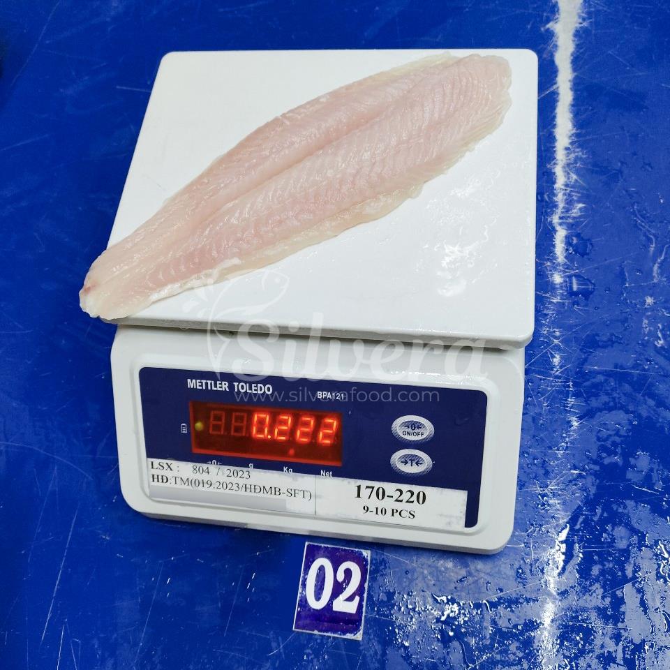 Pangasius fillet size 170-220g