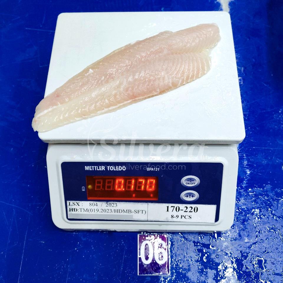 Pangasius fillet size 170-220g