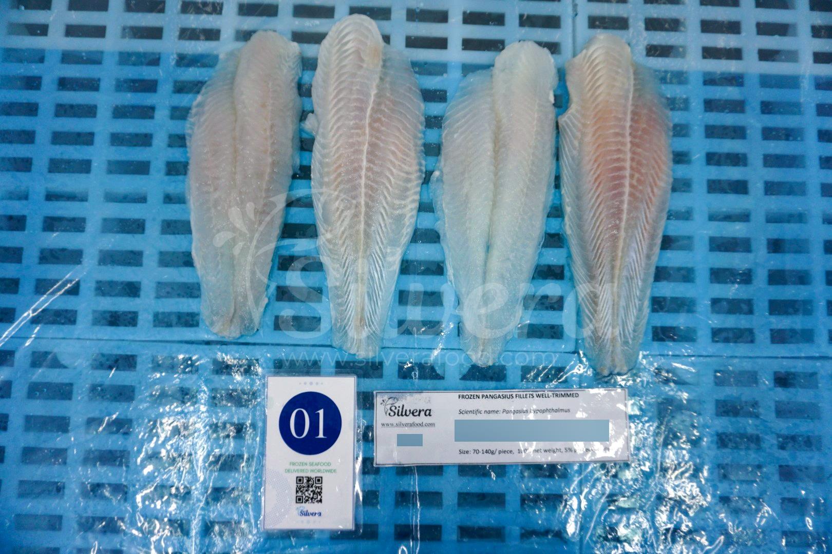 Defrosted ASC pangasius fillets