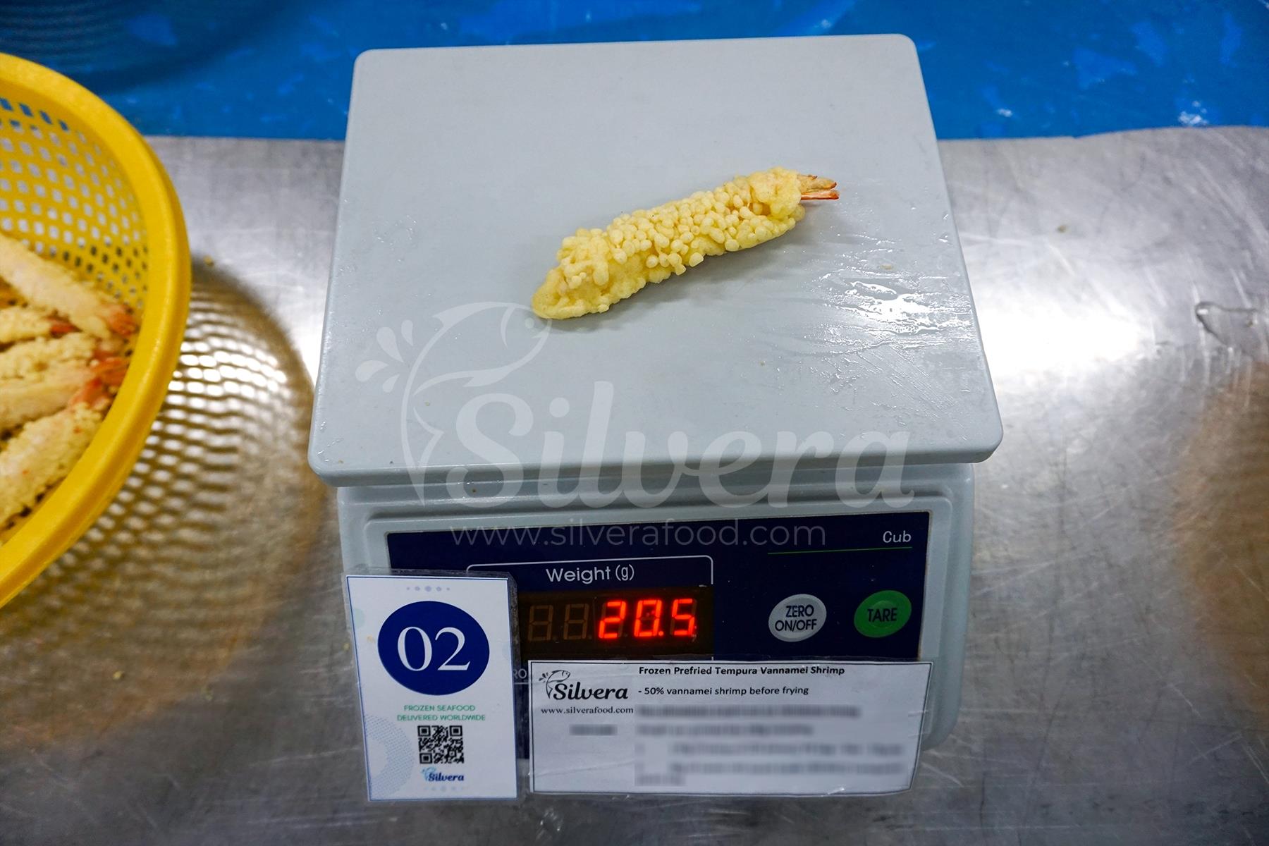 Weight per tempura piece