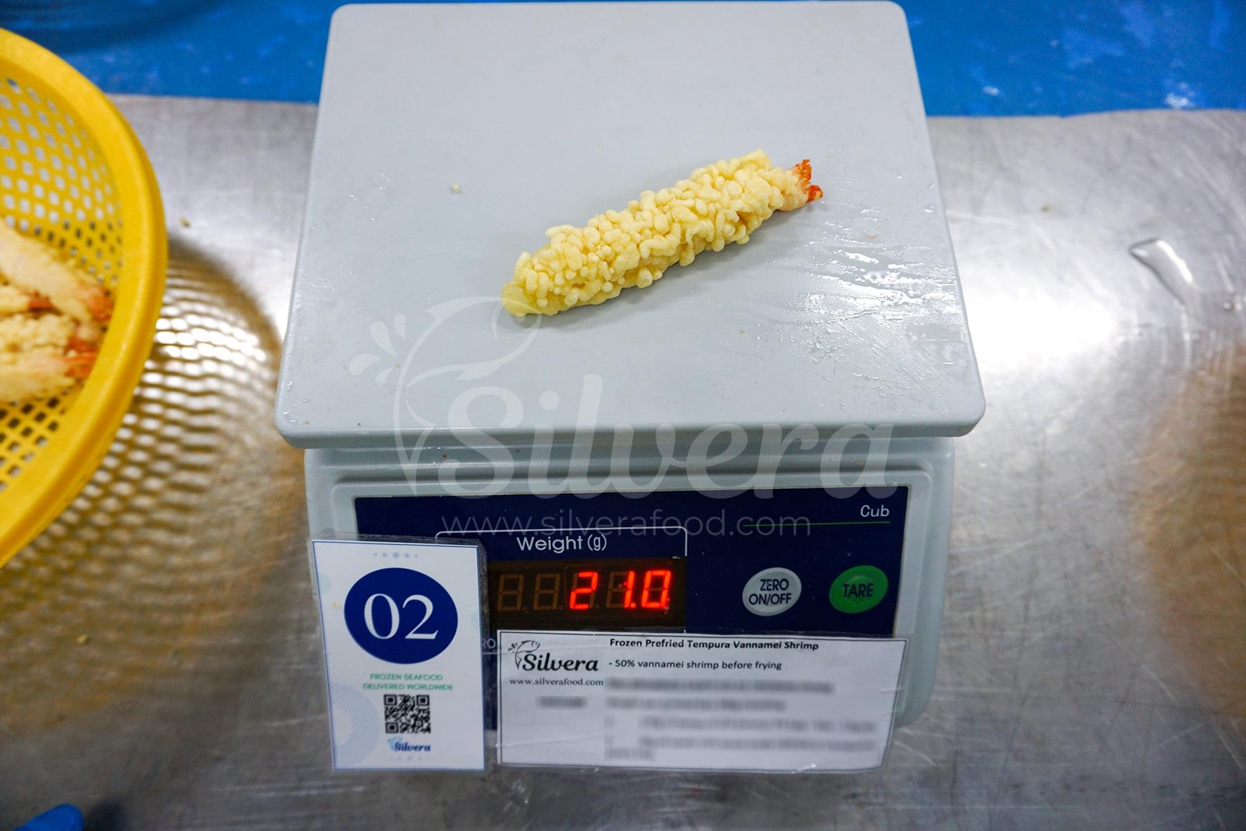 Weight per tempura piece