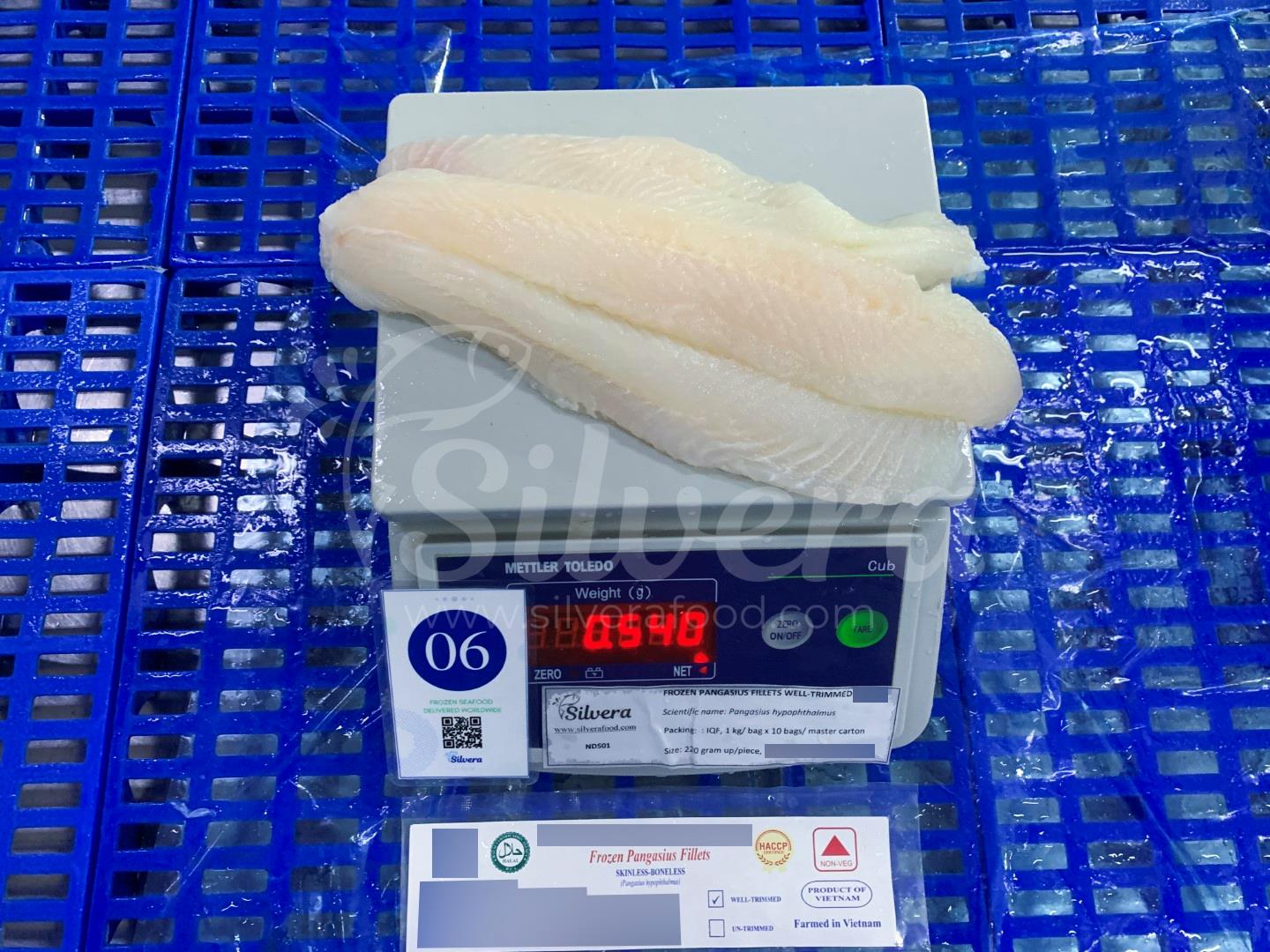 Pangasius fillet 220g up