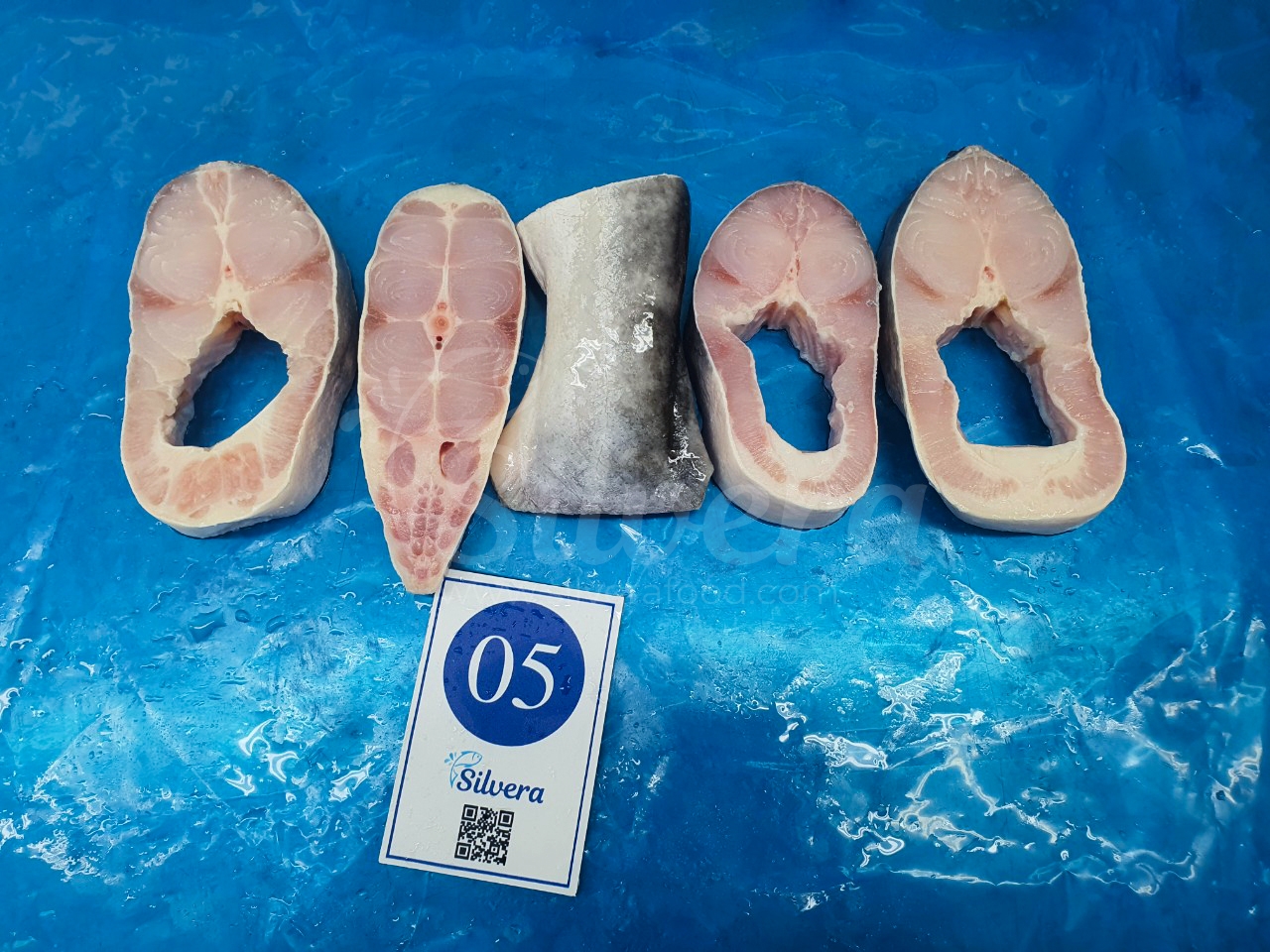 Defrosted pangasius steaks