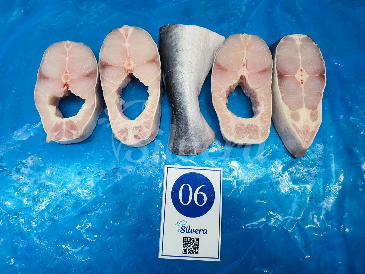 Defrosted pangasius steaks