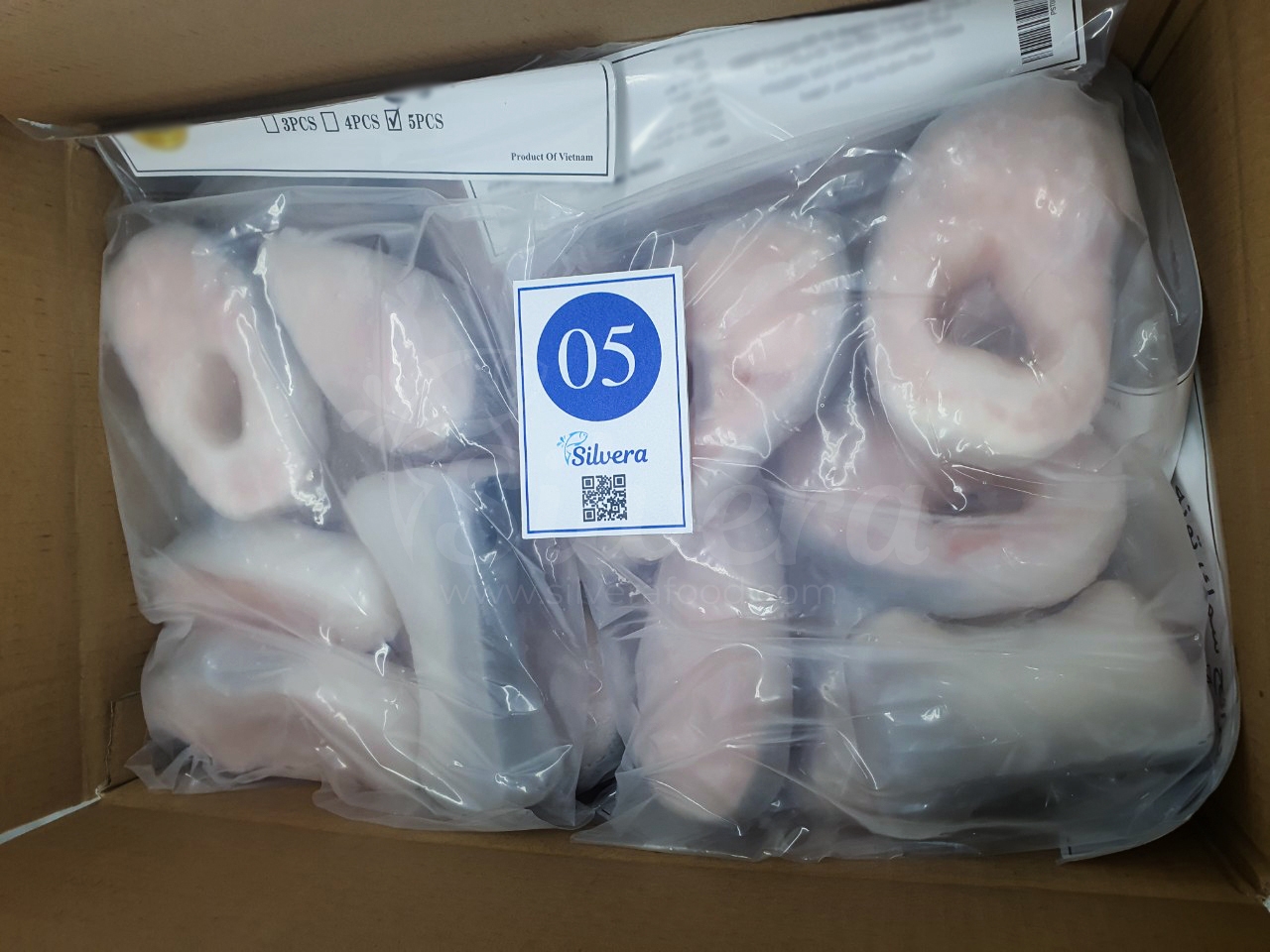 Inner carton pangasius steaks 