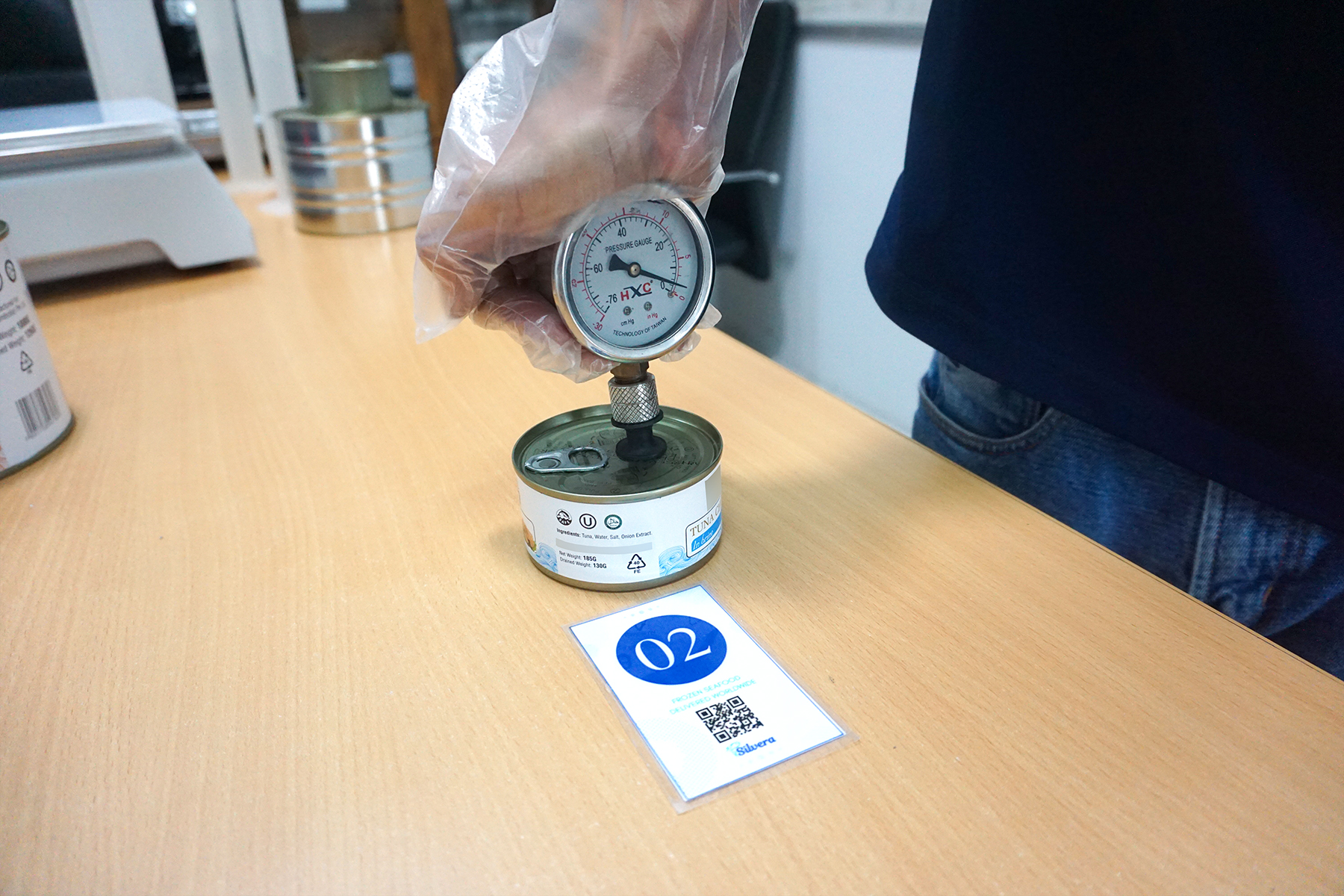 Testing airtight lid - canned tuna