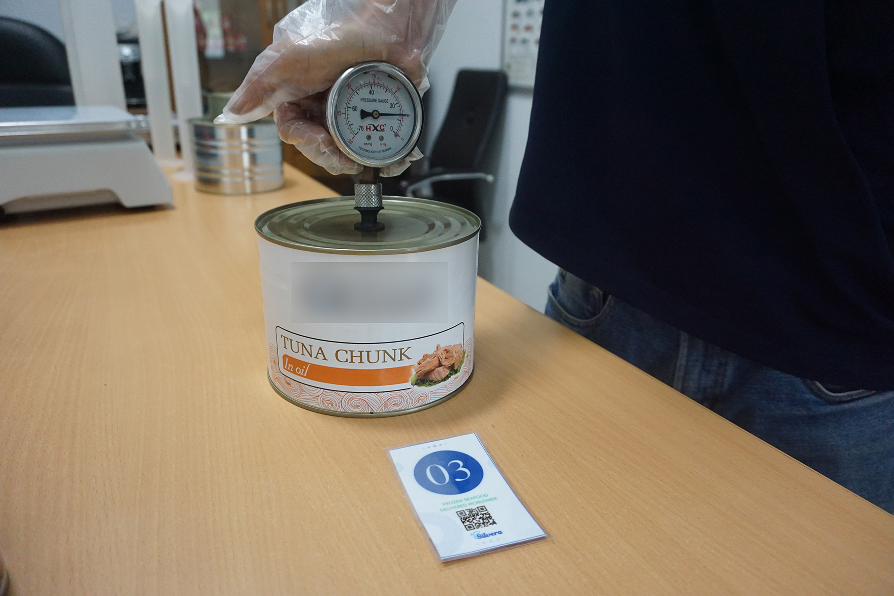 Testing airtight lid - canned tuna