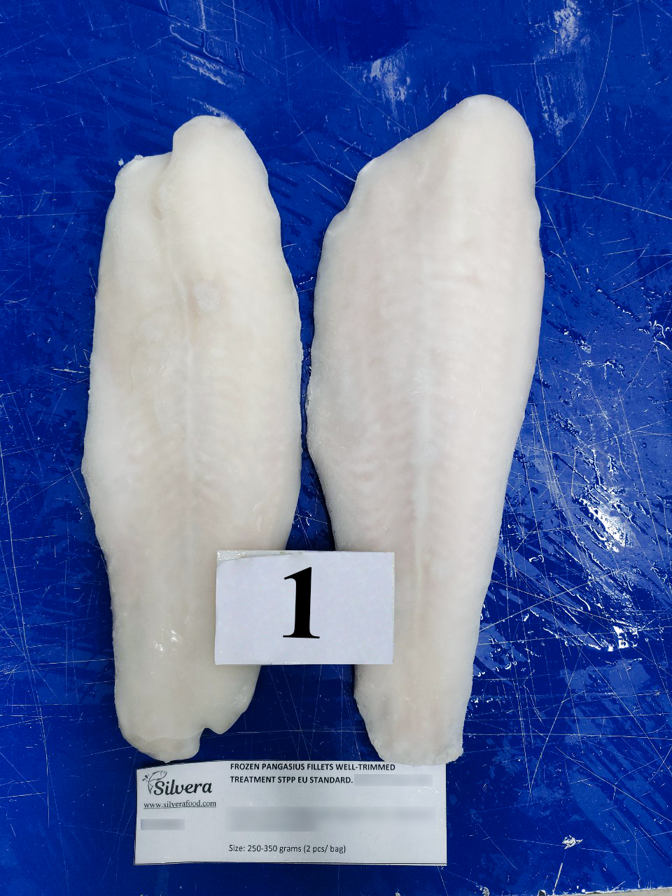 Frozen pangasius fillets