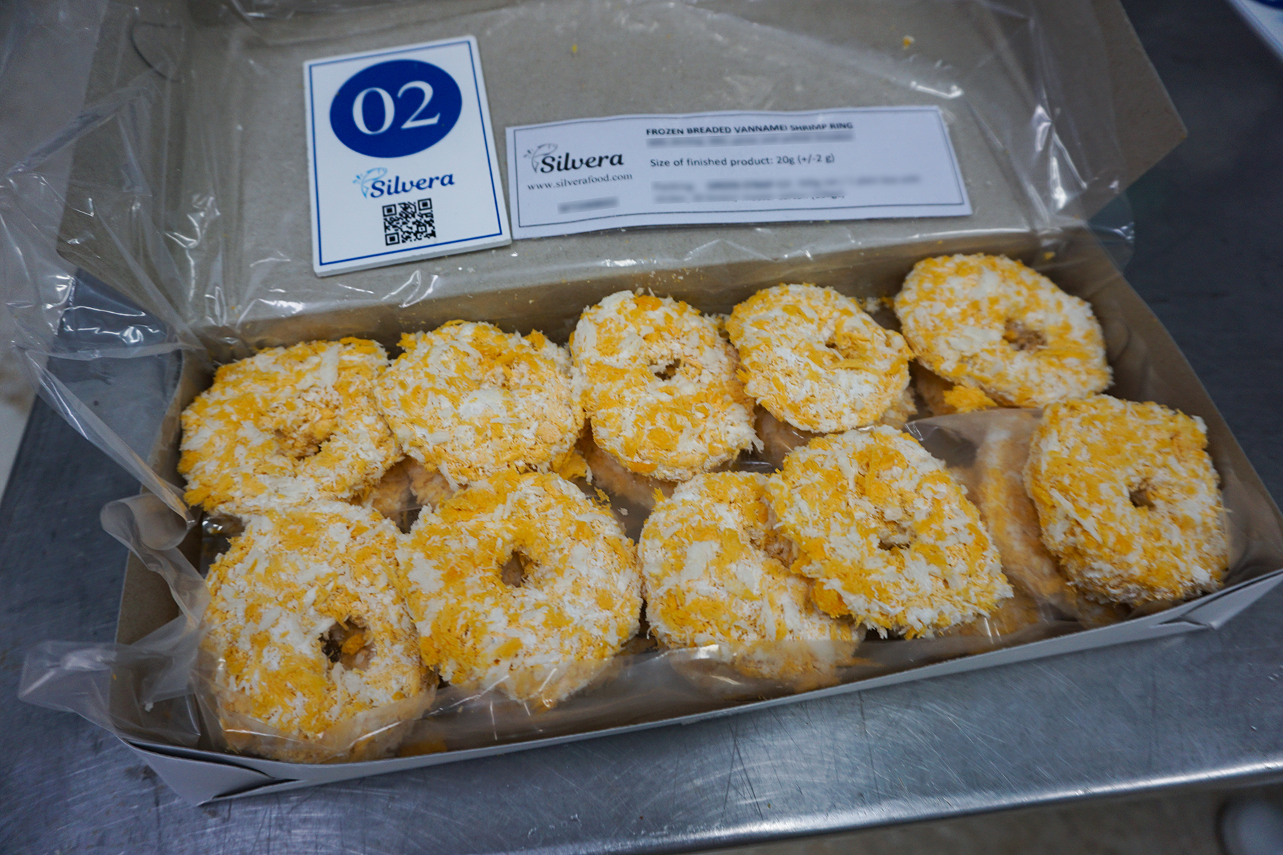 Breaded shrimp rings