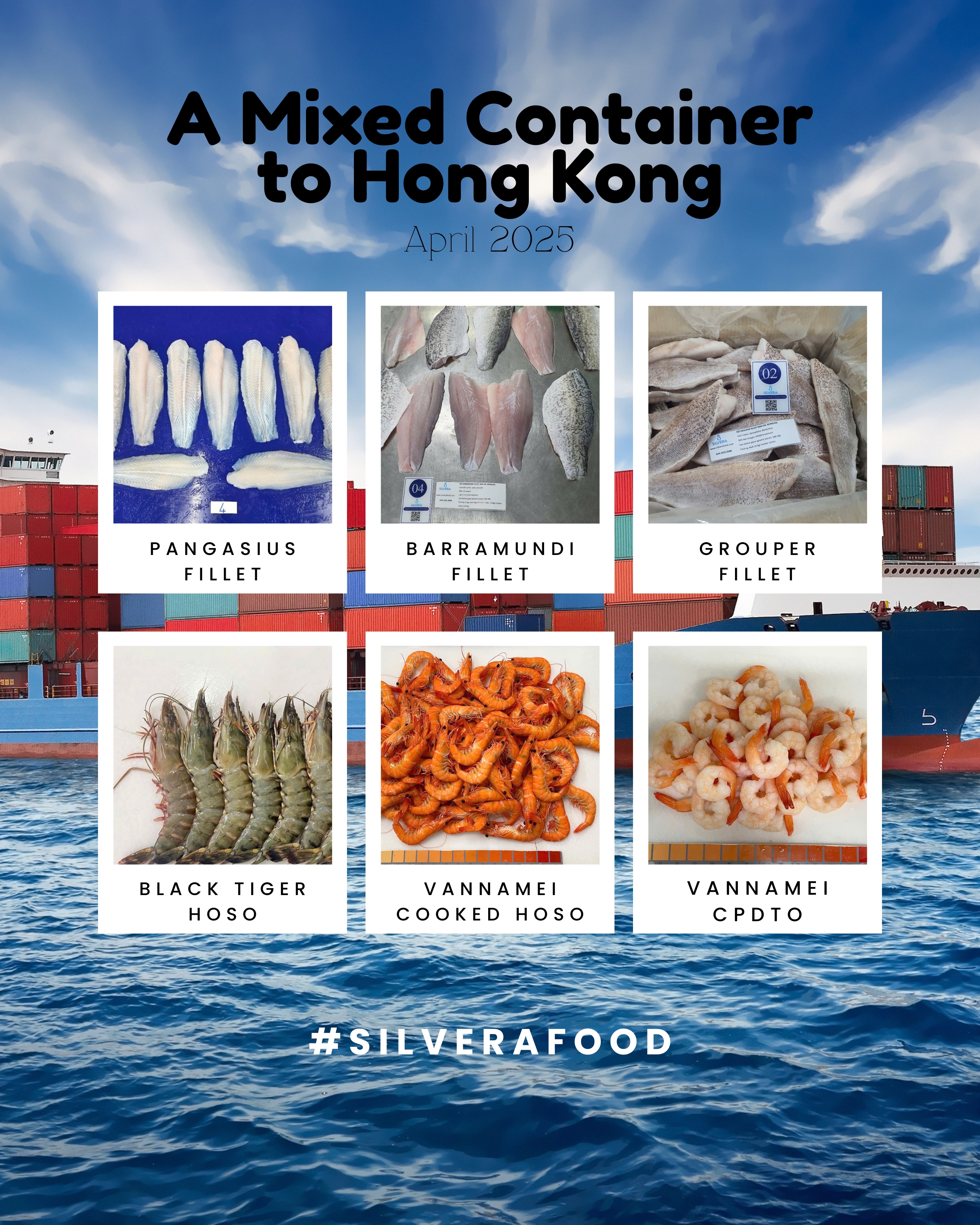 Mixed container to Hong Kong - Apr 2025