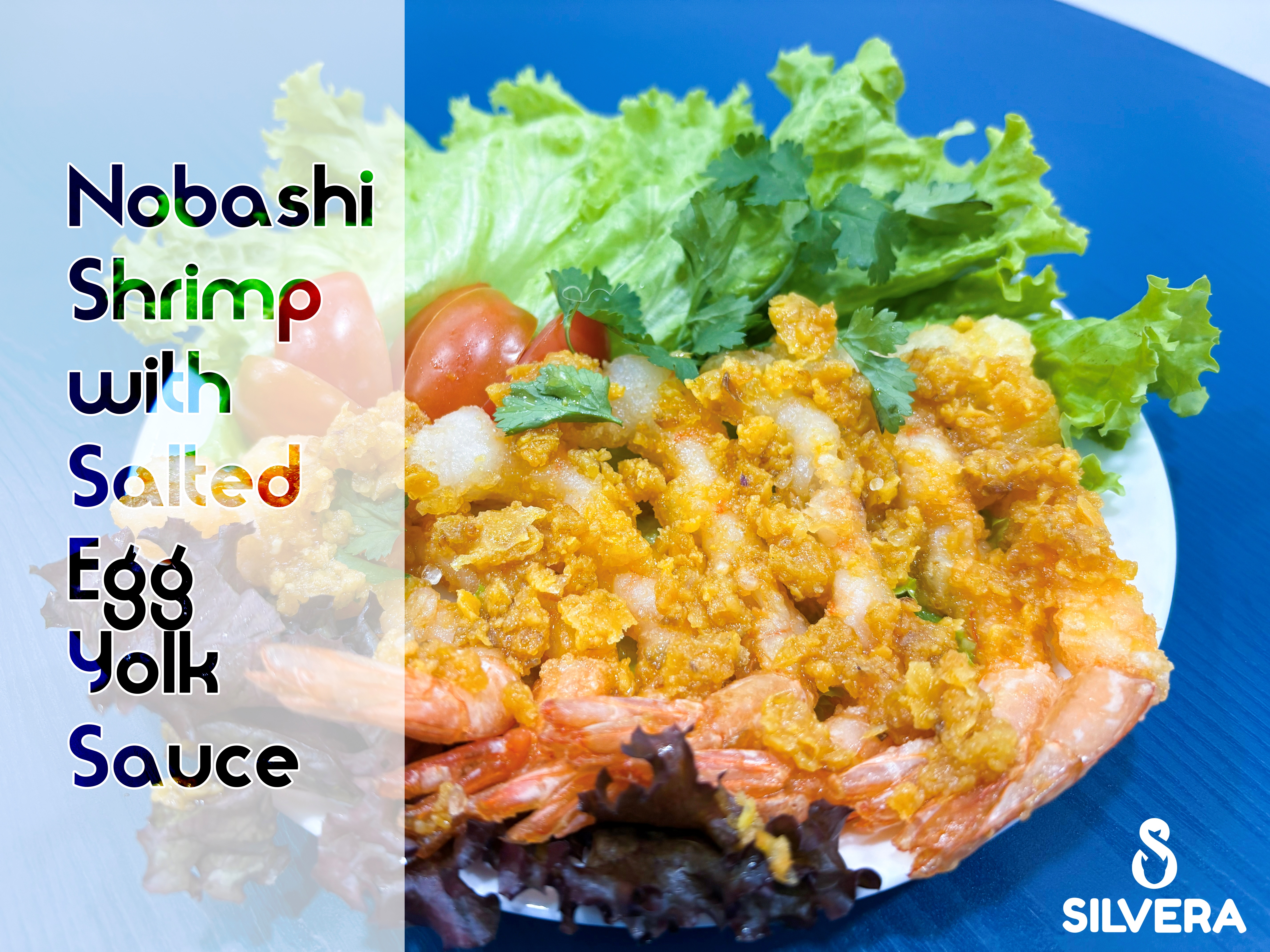 Team FUSION - Nobashi shrimp with salted egg york sauce 