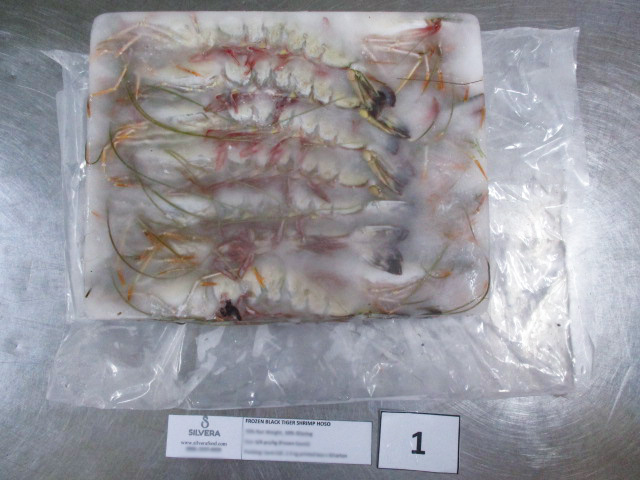 Frozen black tiger shrimp 