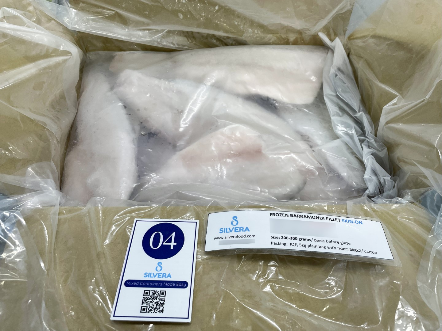 Barramundi fillets skin on