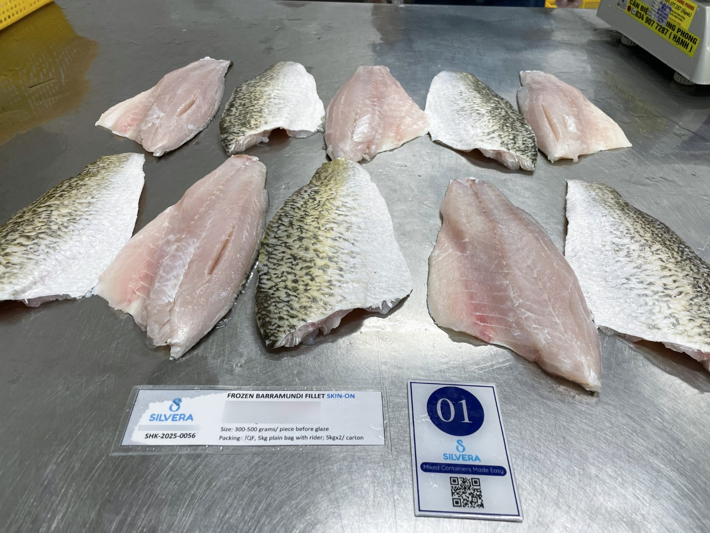 Barramundi fillets skin on