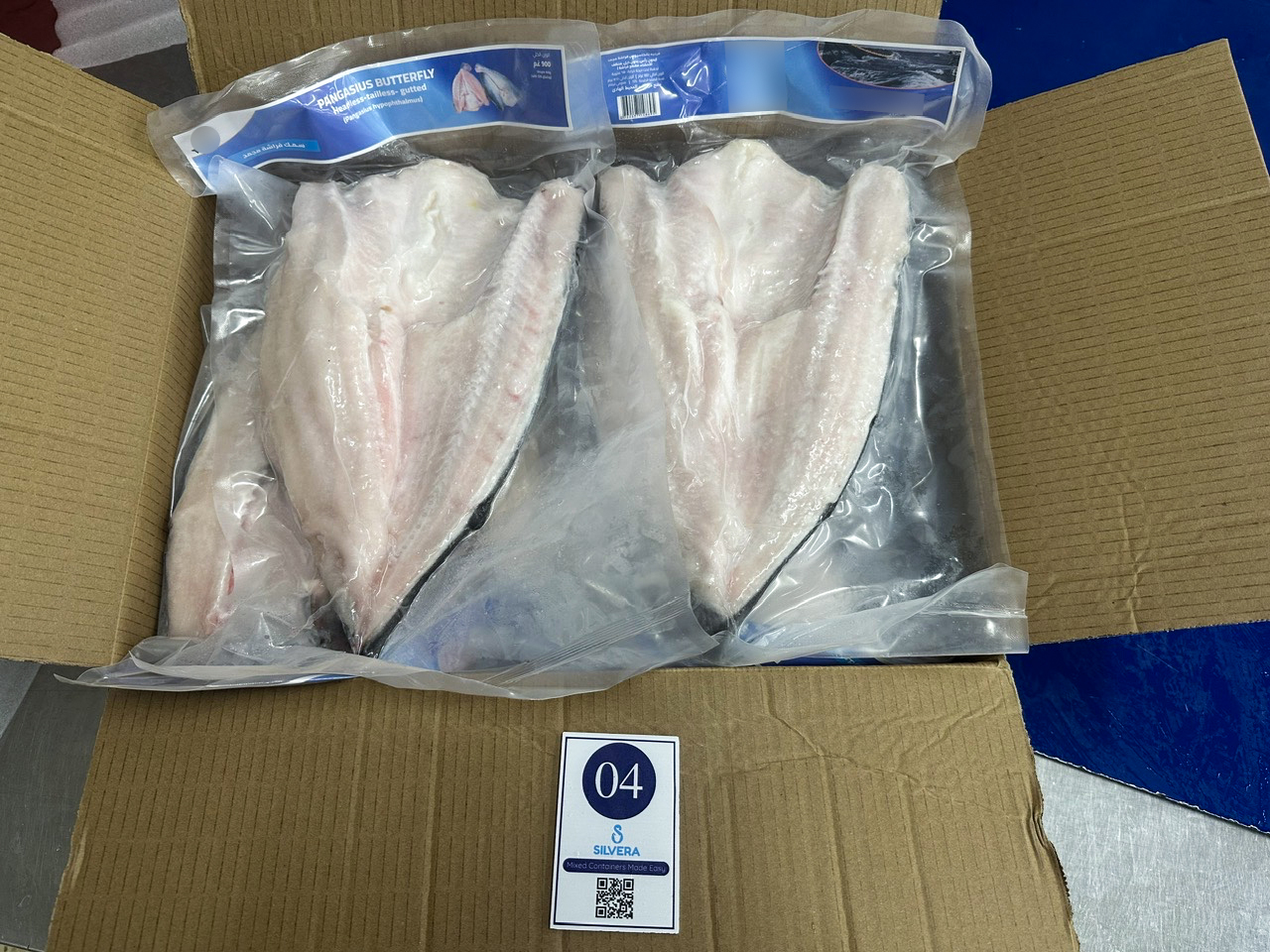 Butterfly-cut pangasius
