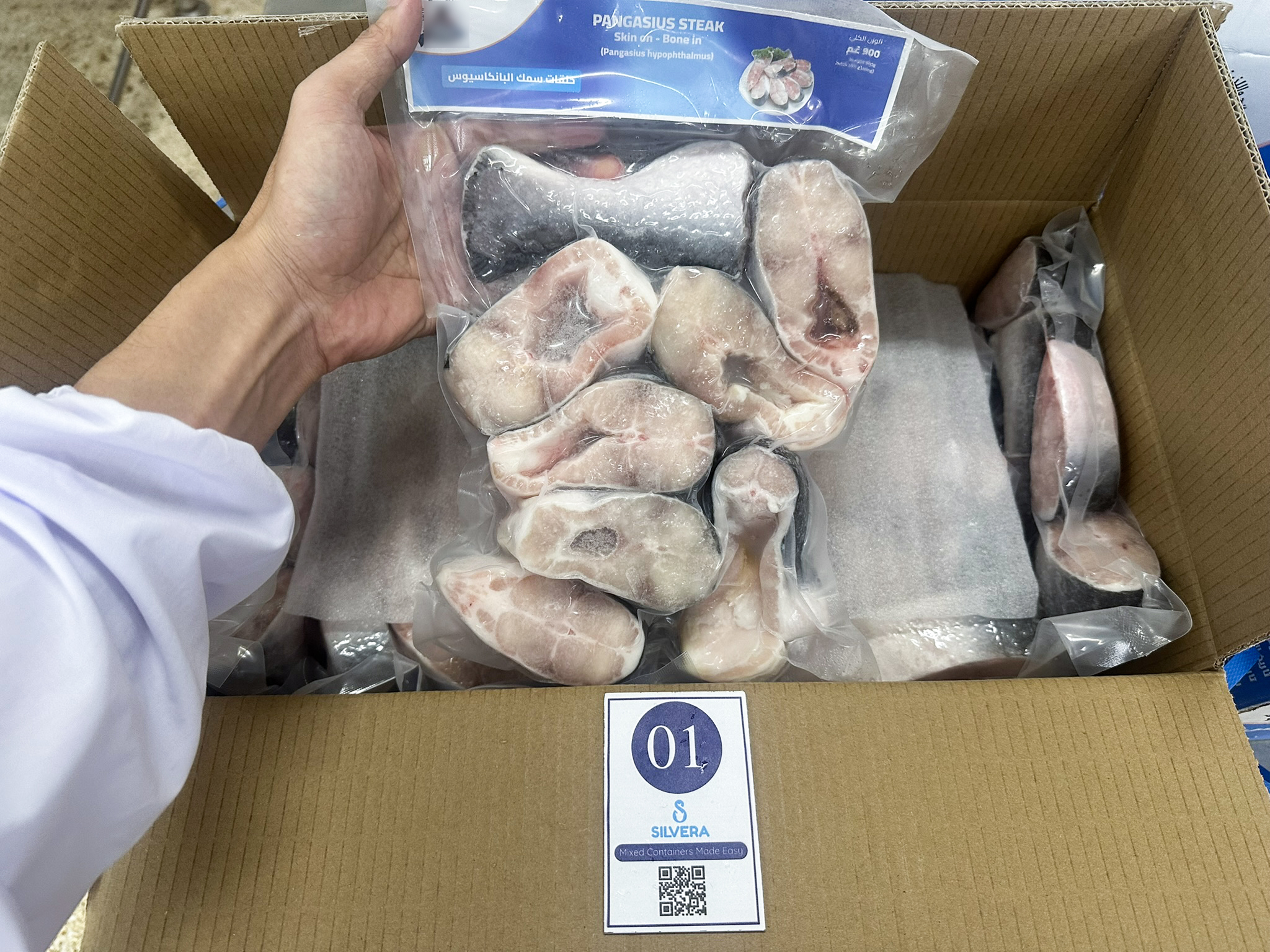 Pangasius steaks