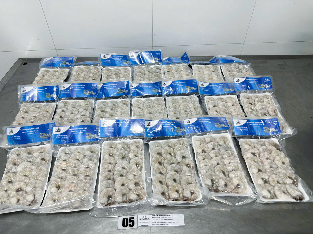 Raw PDTO vannamei shrimp