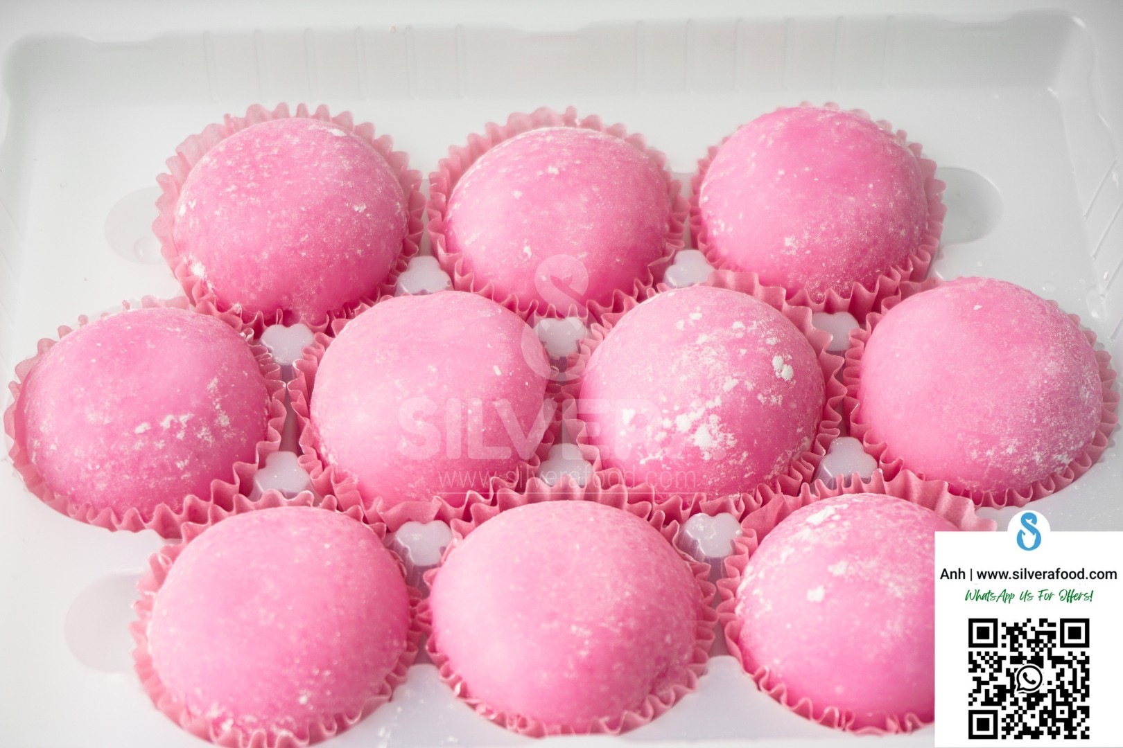 Frozen mochi on tray - Vietnam origin