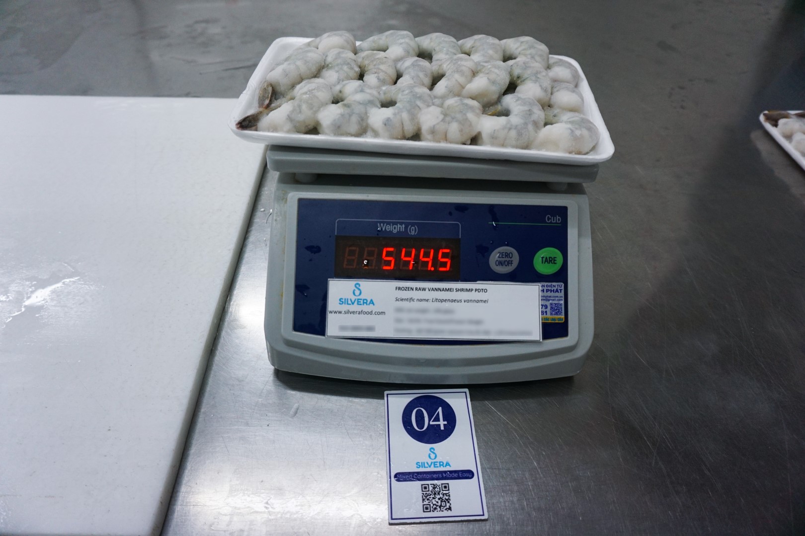 Frozen PDTO vannamei shrimp