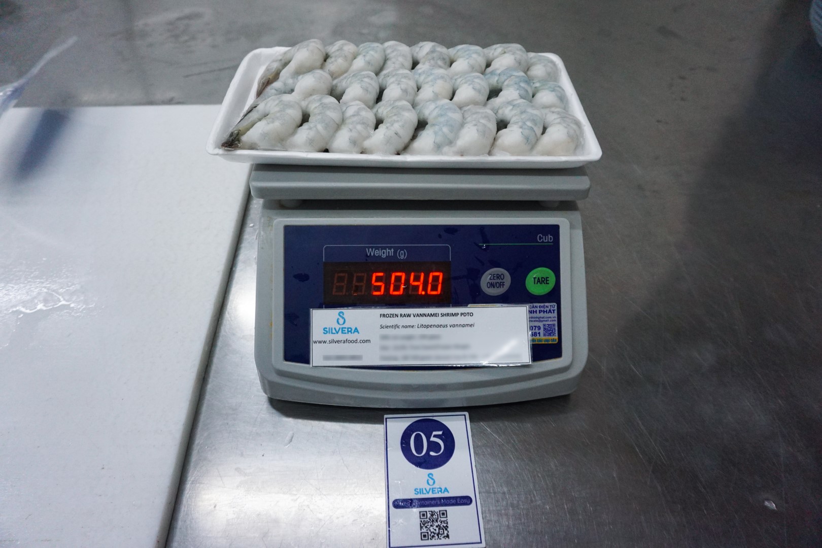 Frozen PDTO vannamei shrimp