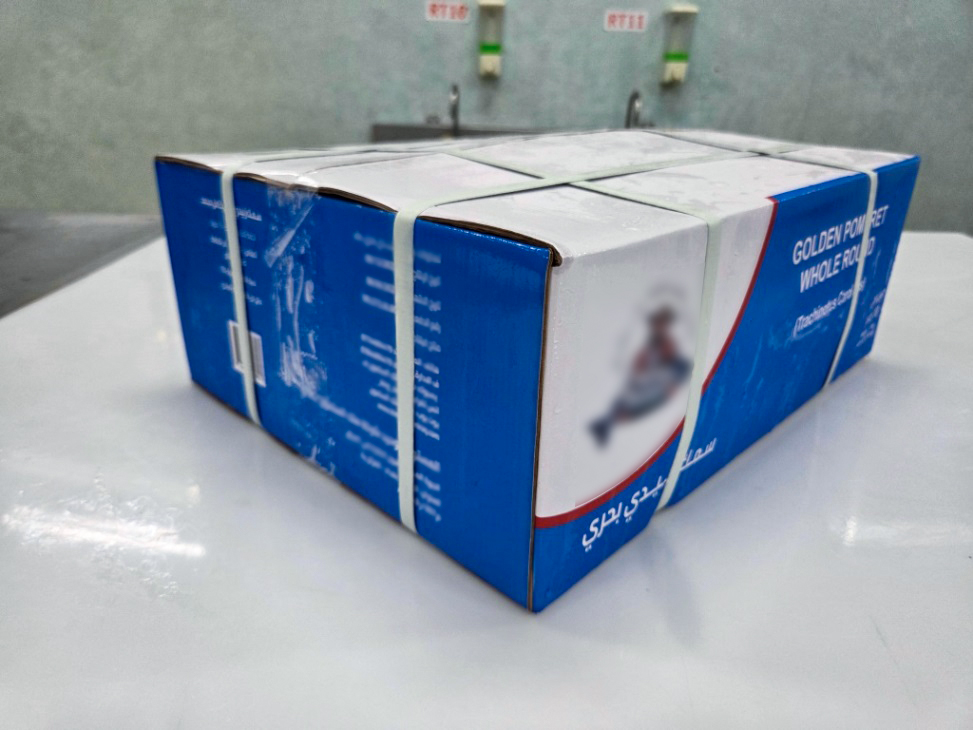 Whole golden pomfret - carton 