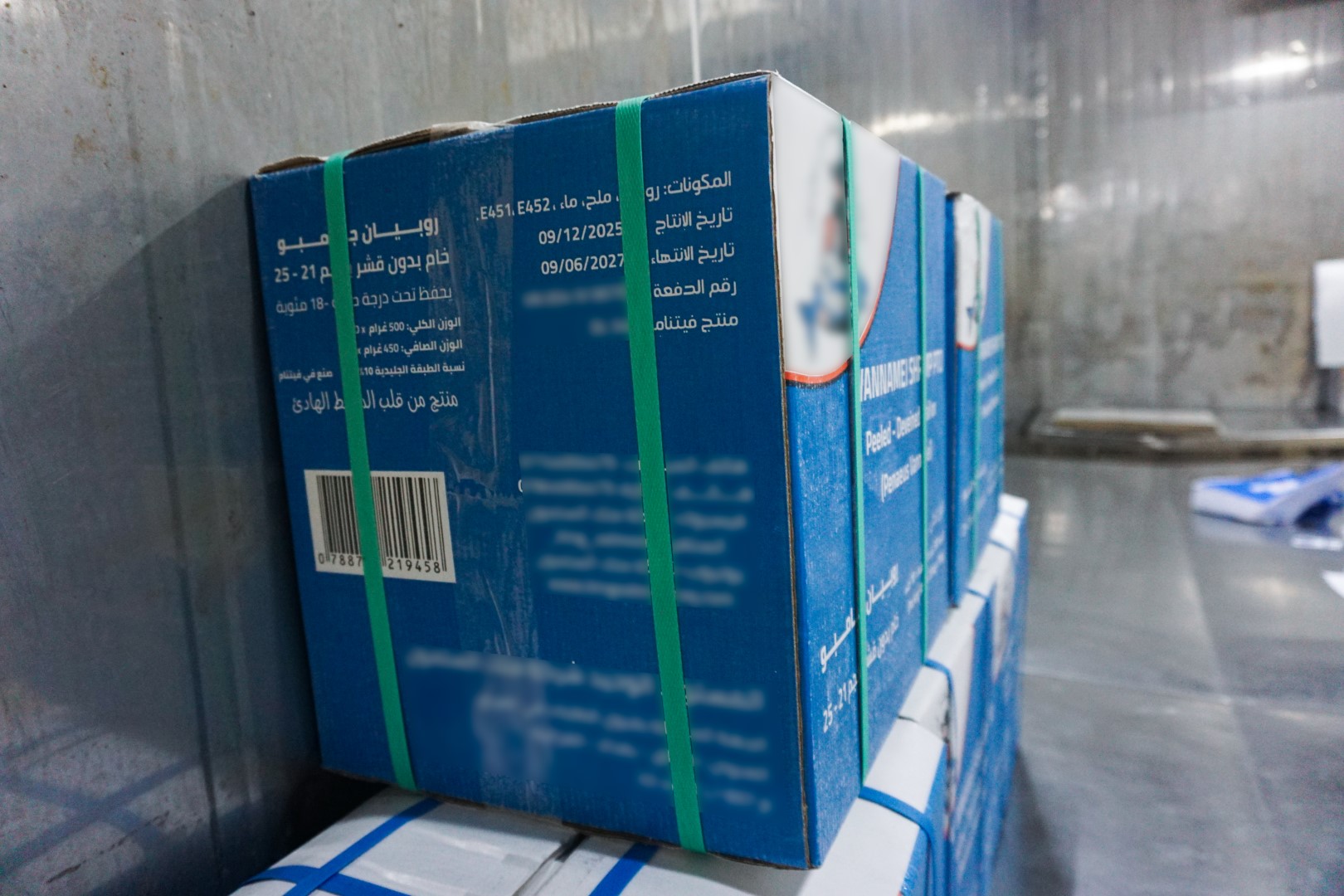 Raw PDTO vannamei shrimp - cartons