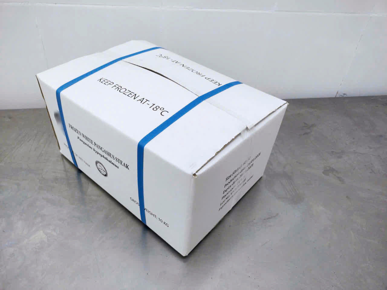 Pangasius steak - carton 